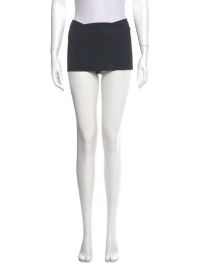 Pre-owned Danielle Guizio Mini Skirt In Black