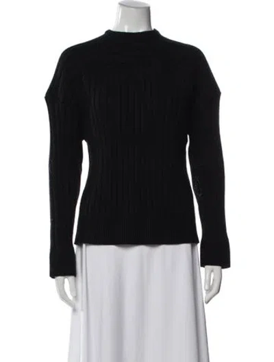 Pre-owned Danielle Guizio Mock Neck Sweater W/ Tags In Black