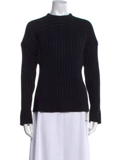 Pre-owned Danielle Guizio Mock Neck Sweater W/ Tags In Black