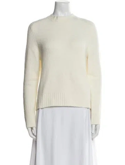 Pre-owned Danielle Guizio Mock Neck Sweater In Yellow
