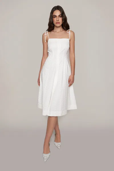Danielle Guizio Ny Acadia Dress In White