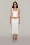 Danielle Guizio Ny Adelina Top In White