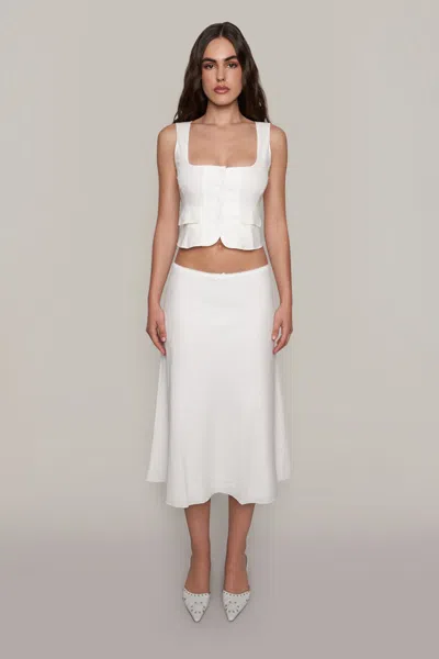 Danielle Guizio Ny Adelina Top In White