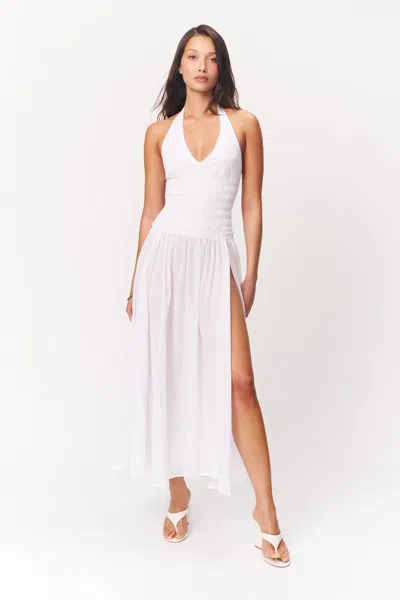 Danielle Guizio Ny Allegra Maxi Dress In White
