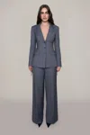 Danielle Guizio Ny Athalia Trouser In Stone Grey