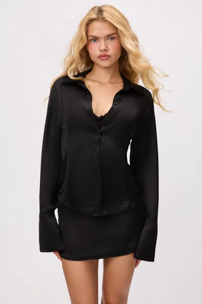 Danielle Guizio Ny Bianca Top In Black