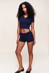 Danielle Guizio Ny Calesia Knit Short In Blue