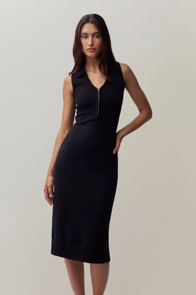Danielle Guizio Ny Calesia Midi Dress In Black