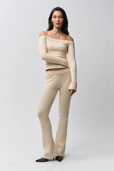 Danielle Guizio Ny Camille Pant In Ivory
