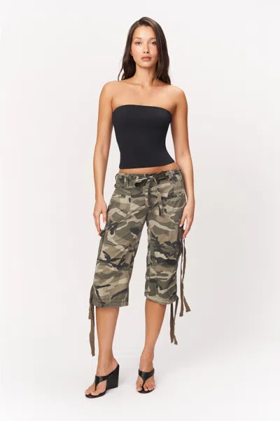 Danielle Guizio Ny Cargo Capri Pant In Multi