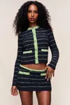 Danielle Guizio Ny Carline Mini Skirt In Multi