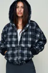 Danielle Guizio Ny Charli Hooded Quilted Jacket In Multi