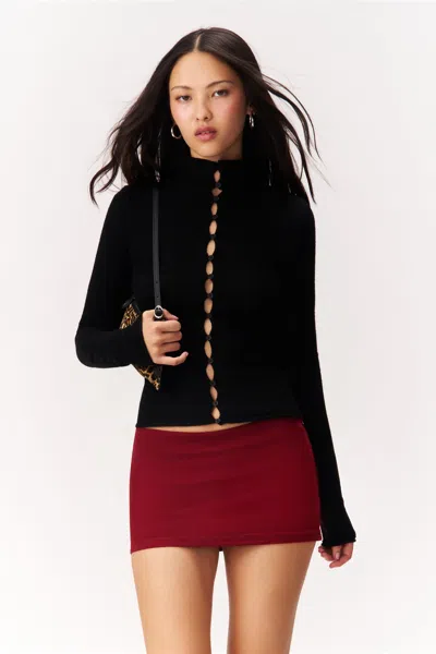 Danielle Guizio Ny Chloe Cashmere Sweater In Black