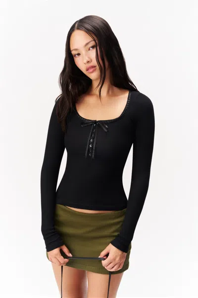 Danielle Guizio Ny Clara Henley In Black