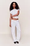 Danielle Guizio Ny Clara Relaxed Pant In White