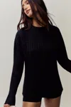 Danielle Guizio Ny Cleon Rib Knit Pullover In Black