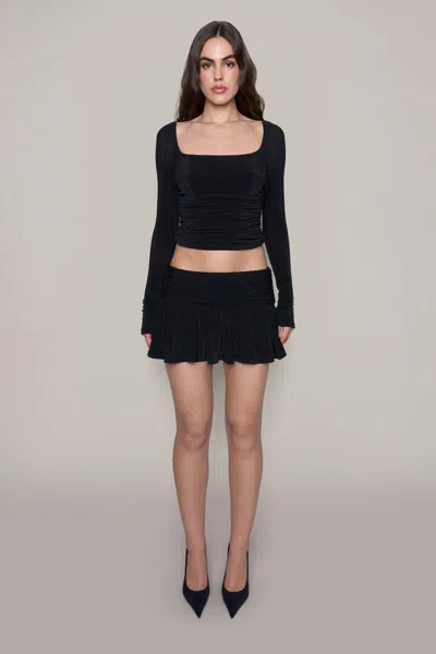 Danielle Guizio Ny Crisia Top In Black