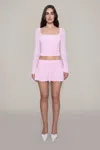 Danielle Guizio Ny Crisia Top In Cotton Candy