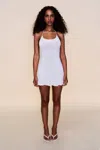 Danielle Guizio Ny Crochet Halter Mini Dress