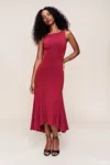 Danielle Guizio Ny Daye Midi Dress In Red