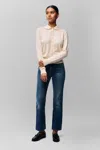 Danielle Guizio Ny Delphine Cardigan In Ivory