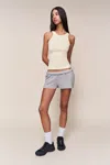 Danielle Guizio Ny Fleece Short In Gray