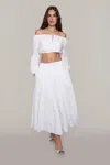 Danielle Guizio Ny Giulia Skirt In White
