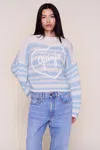 Danielle Guizio Ny Guizio Heart Mohair-blend Sweater