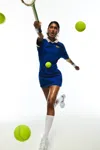 Danielle Guizio Ny Guizio X Champion Waisted Jersey Dress In Surf The Web