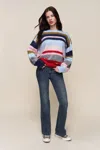 Danielle Guizio Ny Hawley Oversized Stripe Jumper In Blue