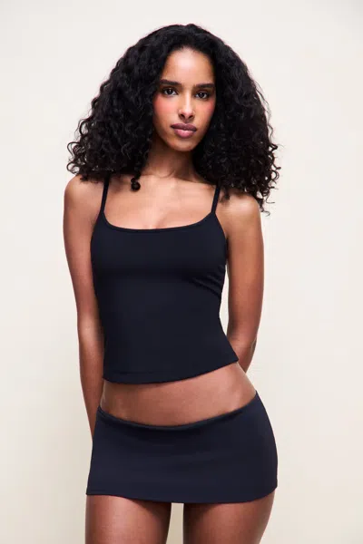 Danielle Guizio Ny Itty Bitty Micro Mini Skirt In Black