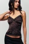 Danielle Guizio Ny Ivy Cami In Leopard