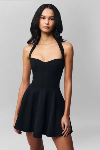 Danielle Guizio Ny Juliette Halter Dress In Black