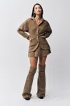 Danielle Guizio Ny Kate Jacket In Brown