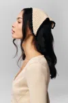 Danielle Guizio Ny Knit Bandana In Ivory