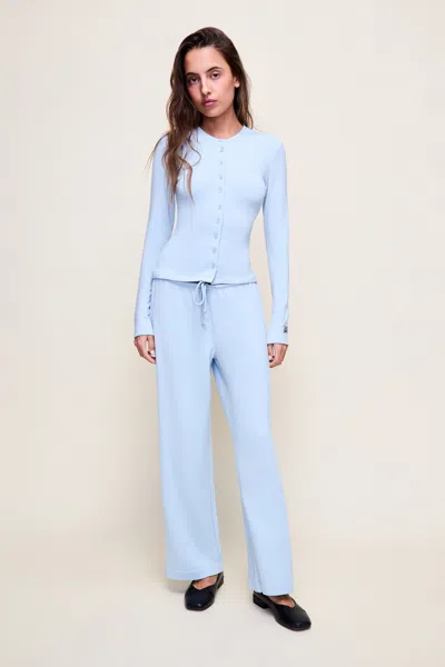 Danielle Guizio Ny Lana Relaxed Pant In Blue
