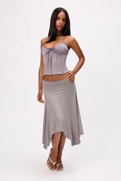 Danielle Guizio Ny Lana Skirt In Gray