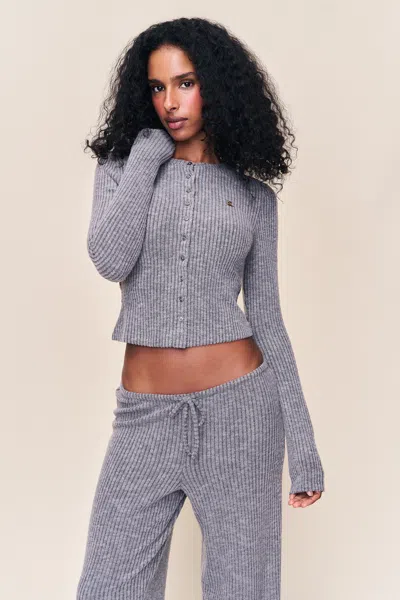 Danielle Guizio Ny Lana Top In Gray