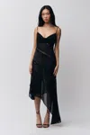 Danielle Guizio Ny Leah Dress In Black