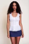 Danielle Guizio Ny Lille Pintuck Top