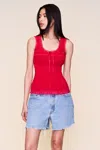 Danielle Guizio Ny Lille Pintuck Top