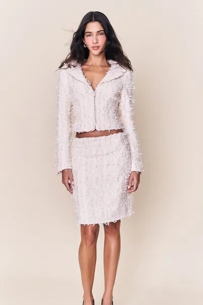 Danielle Guizio Ny Lillian Pencil Skirt In Neutral