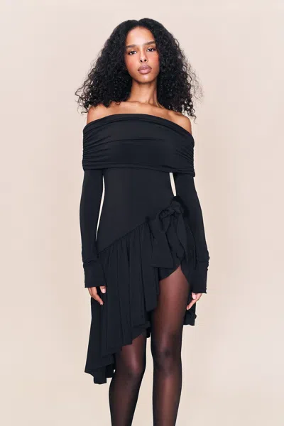Danielle Guizio Ny Lola Mini Dress In Black