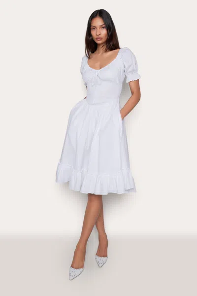 Danielle Guizio Ny Luciana Dress In White