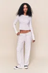 Danielle Guizio Ny Lumi Relaxed Pant In White