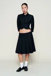 Danielle Guizio Ny Maelie Low Rise Skirt In Black