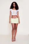 Danielle Guizio Ny Micro Mini Stretch Skirt
