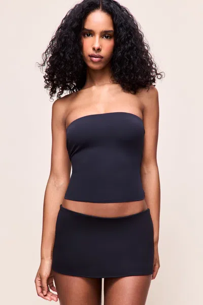 Danielle Guizio Ny Micro Mini Stretch Skirt In Black