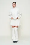Danielle Guizio Ny Mila Zip Up In White