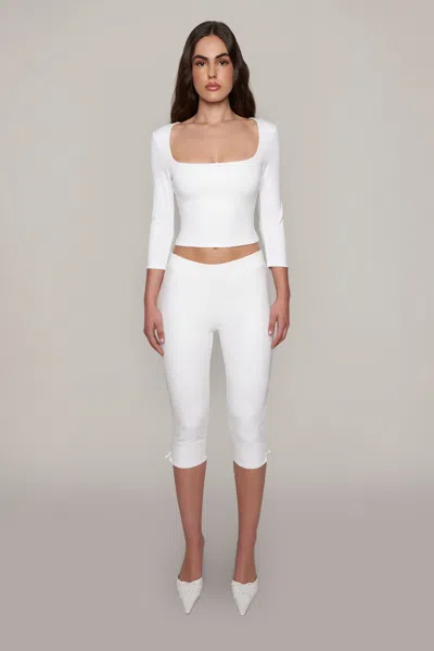 Danielle Guizio Ny Nea Top In White